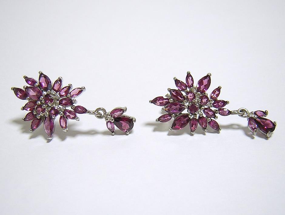 『天然ロードライトガーネット』 ピアス_画像3