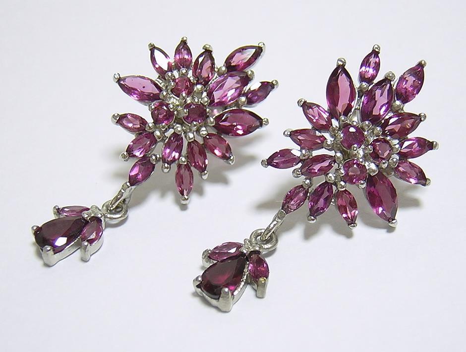 『天然ロードライトガーネット』 ピアス_画像6