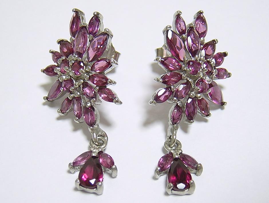 『天然ロードライトガーネット』 ピアス_画像7