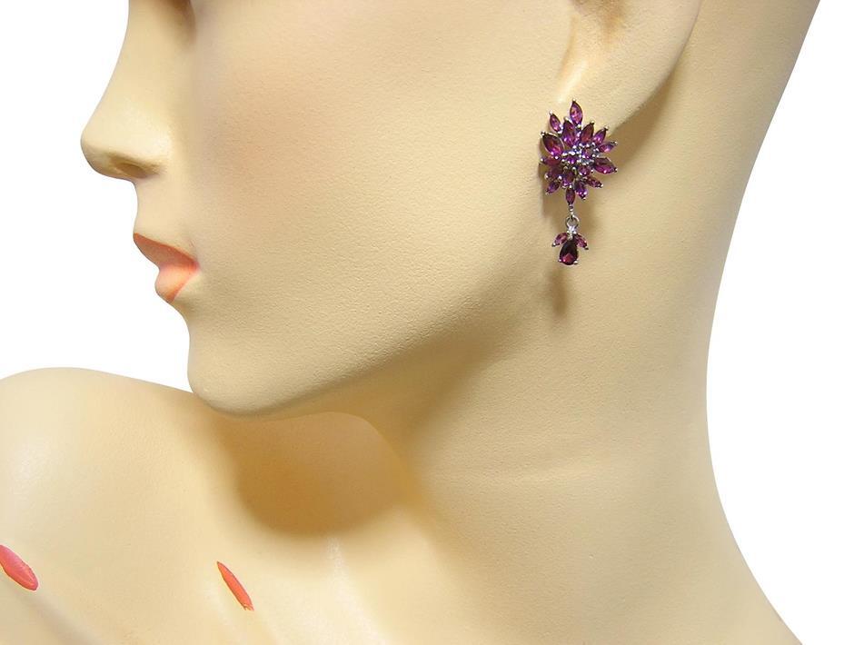 『天然ロードライトガーネット』 ピアス_画像9