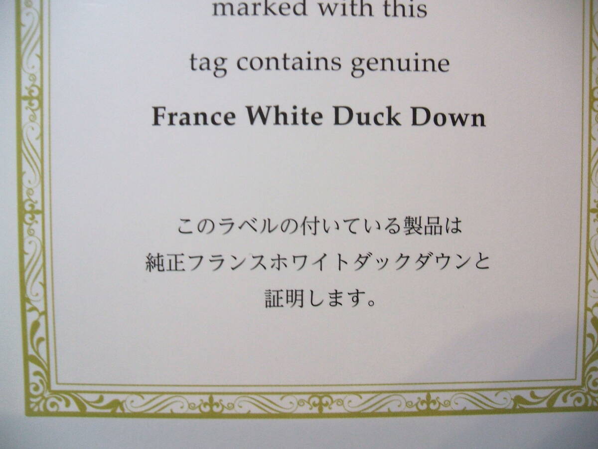 （ダブルサイズ）新品＊ボリュウーム有り＊専門店仕様＊エクセル＊フランス産ダウン増量１，７キロ入＊二層式暖か縫制生地＊高級羽毛布団