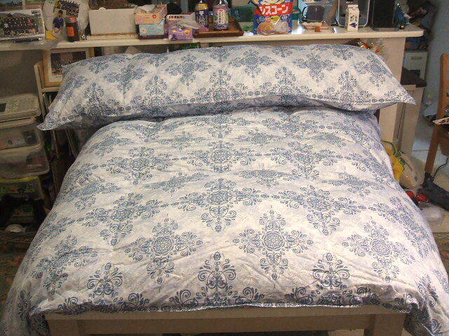 新品＊専門店用＊冷感地區(qū)＊嵩高ＯＫ！五ッ星＊ロイヤル＊フランス産ビッグダウン９３％＊１，３キロに増量＊羽毛布団（シングル＊ブルー）