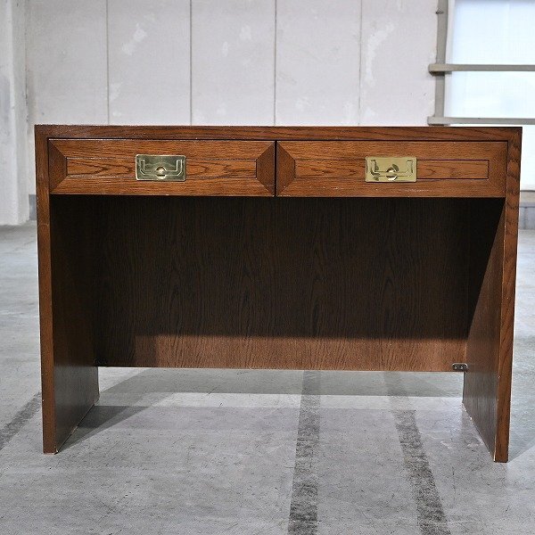 domani カリモク 18萬(wàn)「Morganton/モーガントン/SHA309」コンソールデスク オーク材 機(jī) ヒッコリーブラウン クラシカル ドマーニ karimoku