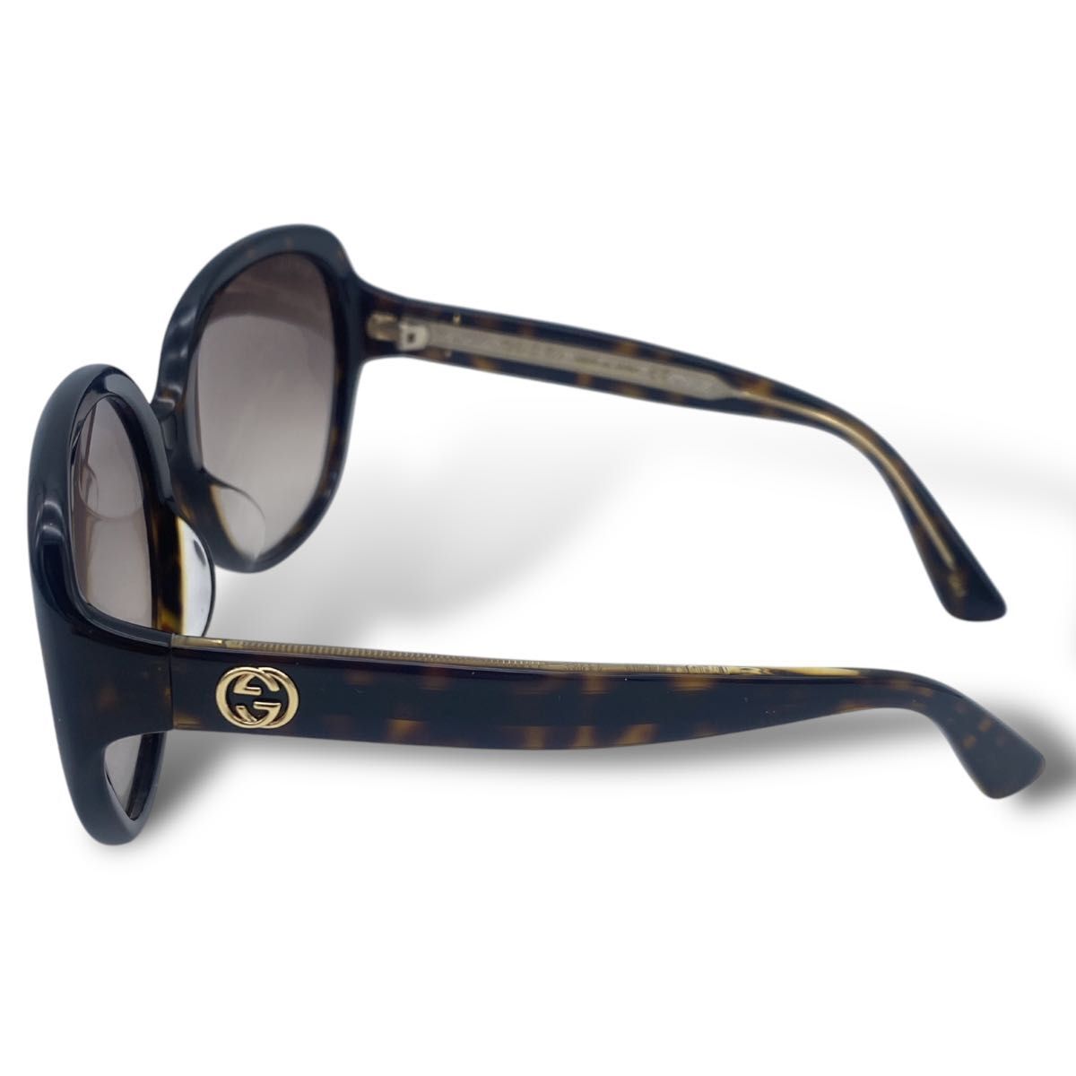 【美品】GUCCI グッチ sunglasses vintage GG0080 asian fit brown サングラス インターロッキング アジアンフィット ブラウン 男女兼用