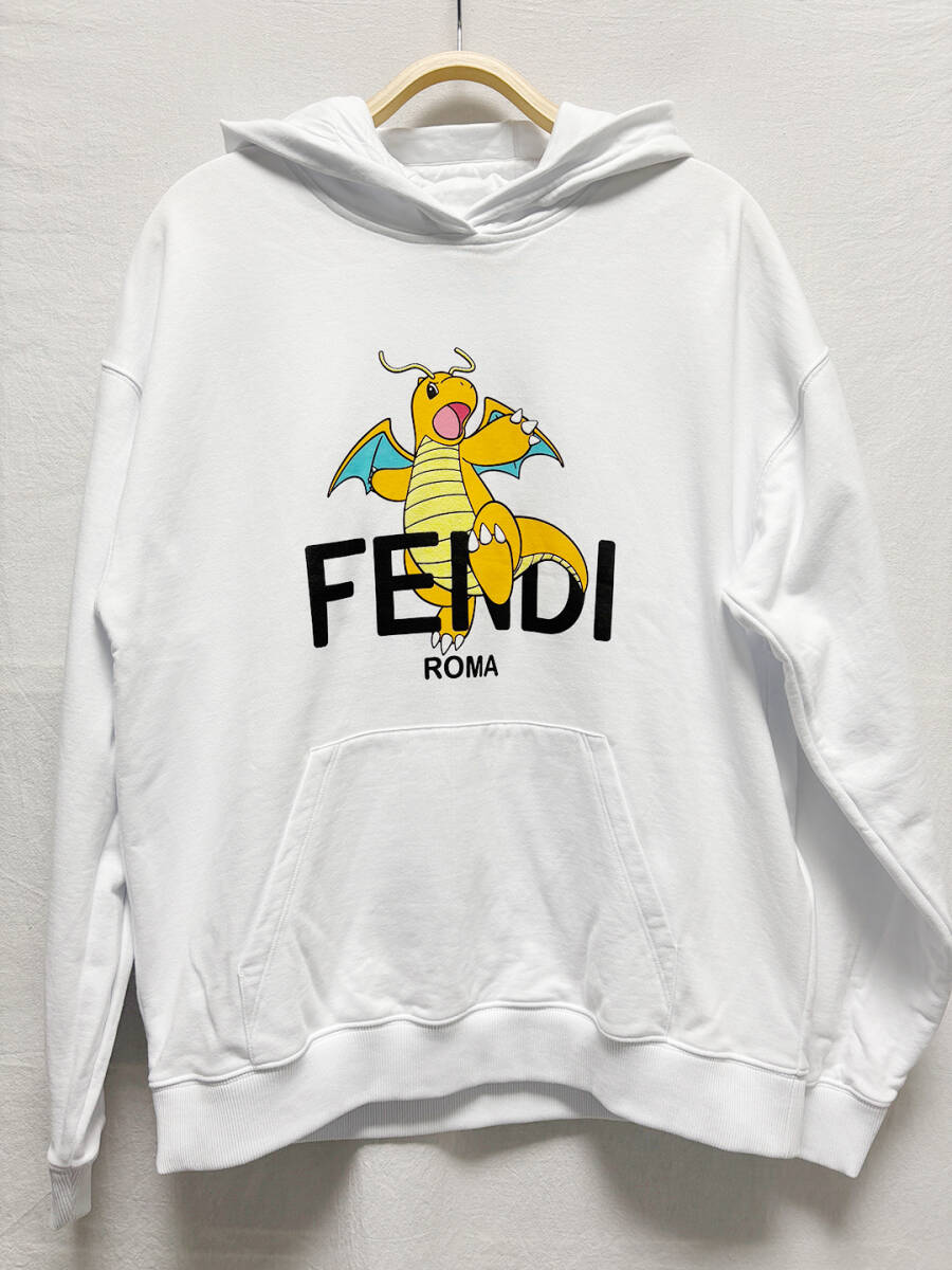 FENDI x fragment design x Pokmon フェンディ フラグメント 藤原ヒロシ ポケモン コラボ カイリュー フーディー｜M