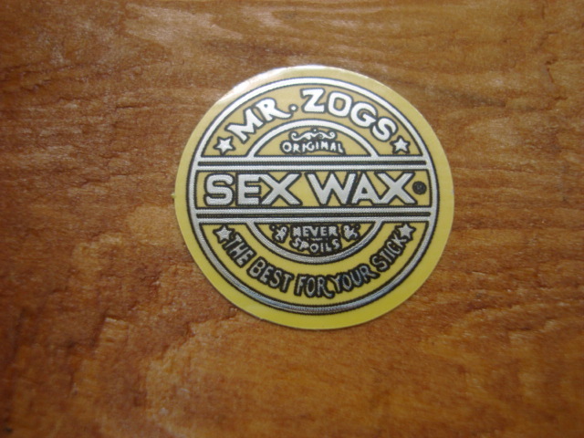 新品 SEX WAX CIRCLE STICKERS（セックスワックスサークルステッカー） 2.5cm イエローメタリック
