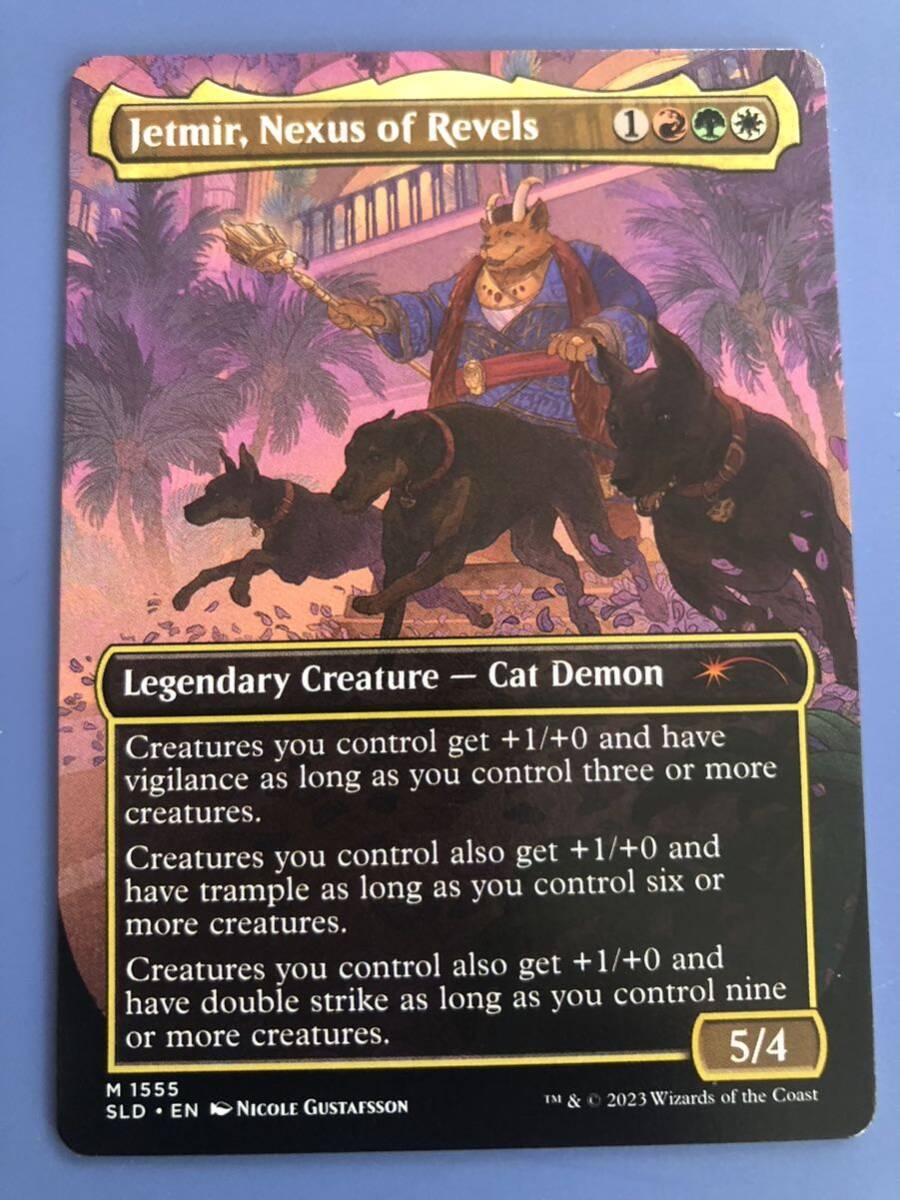 [AG-MTG] (1555)# окантовка отсутствует #{.. .. пункт,jeto mia /Jetmir, Nexus of Revels}[SLD] золотой * представление для карта английская версия 
