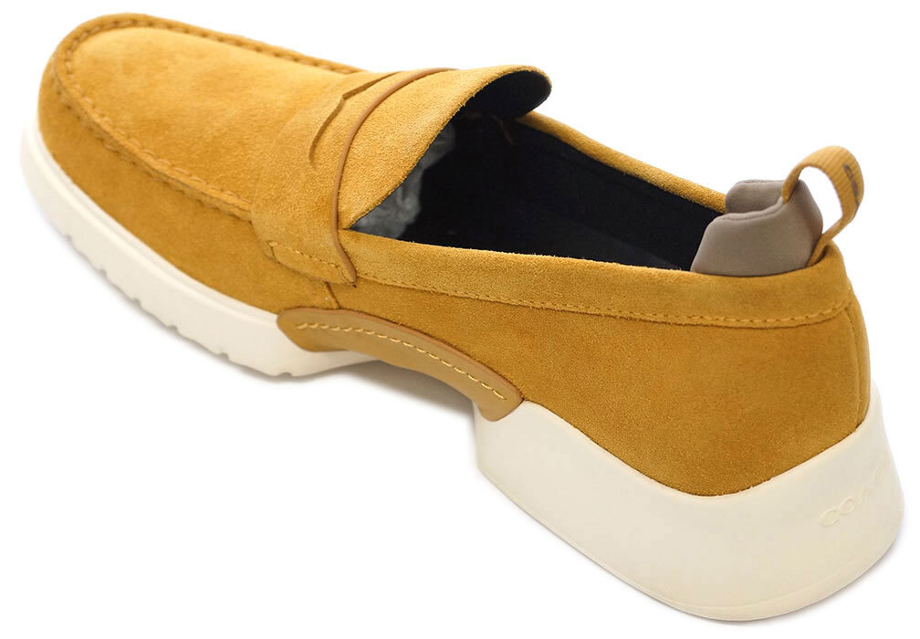 未使用 コーチ シューズ G5030-FLX COACH メンズ 靴 CITYSOLE ローファー フラックス イエロー 黃色 スエード 9 D 27cm