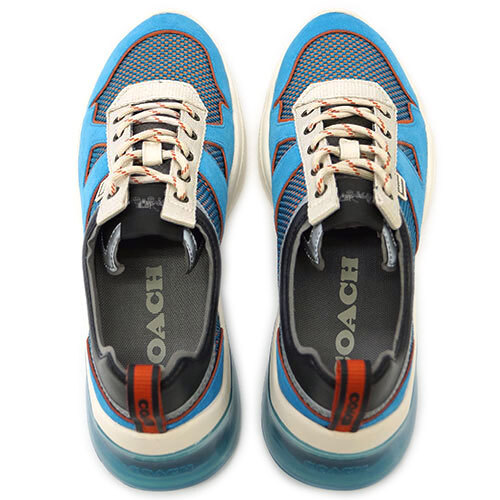 未使用 コーチ シューズ G5112-N2W COACH メンズ 靴 スニーカー CITYSOLE ランナー ブルー ジェイ 10 D 約28cm スポーティー 青 水色