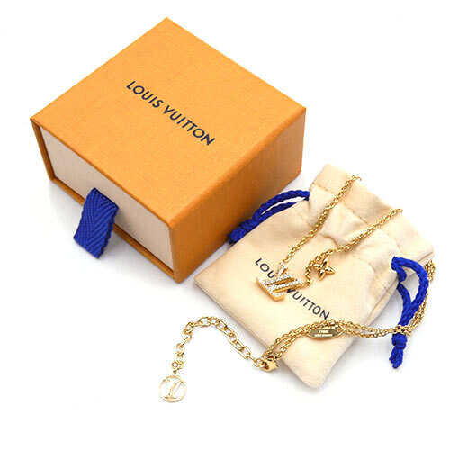 未使用 ルイ ヴィトン ネックレス LOUIS VUITTON アクセサリー ネックレス・LV アイコニック ゴールド レディース M00596_画像4