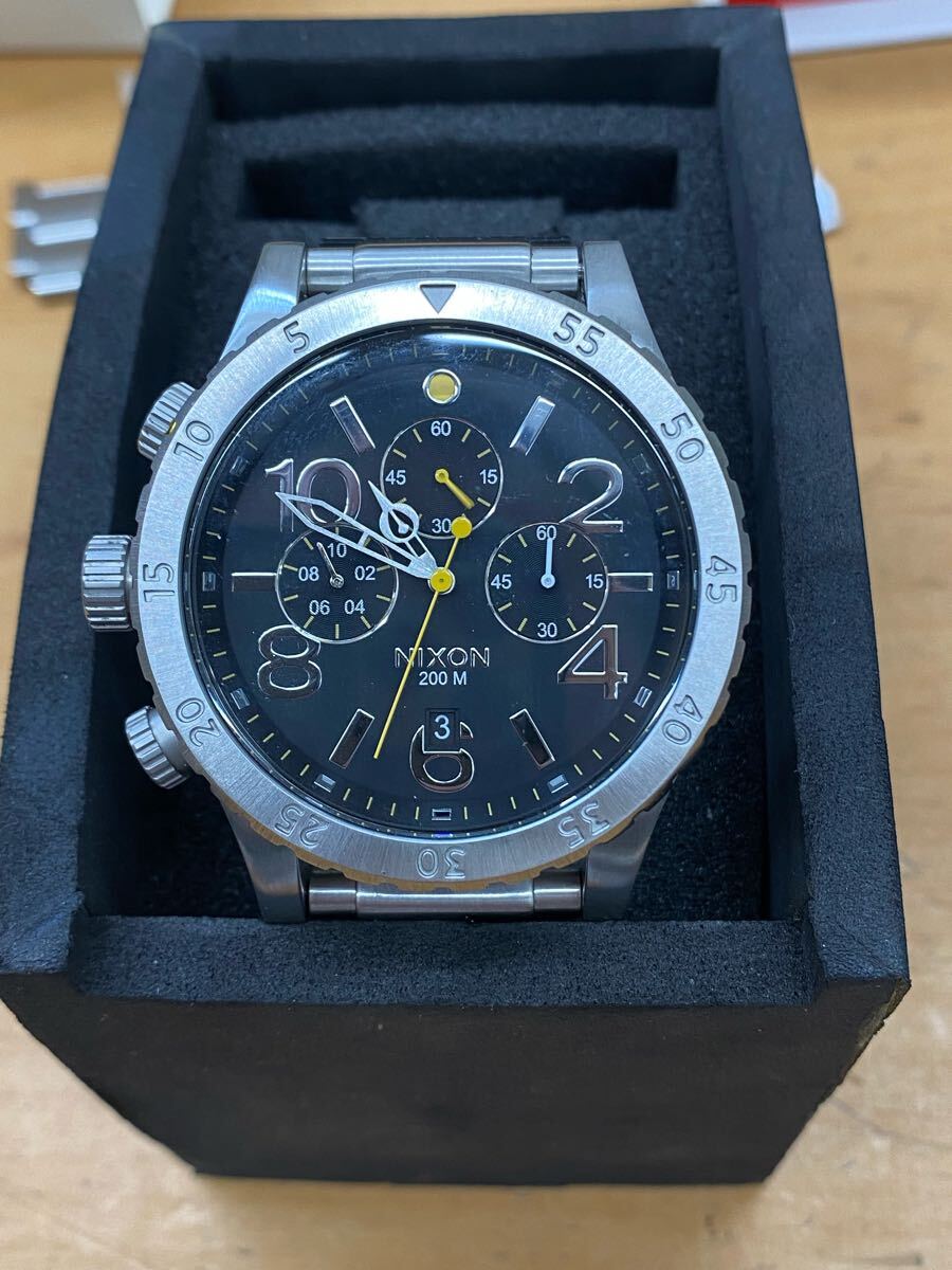 ブランド品専門の c335】美品 稼働 NIXON ニクソン THE 48-20 CHRONO クロノグラフ その他