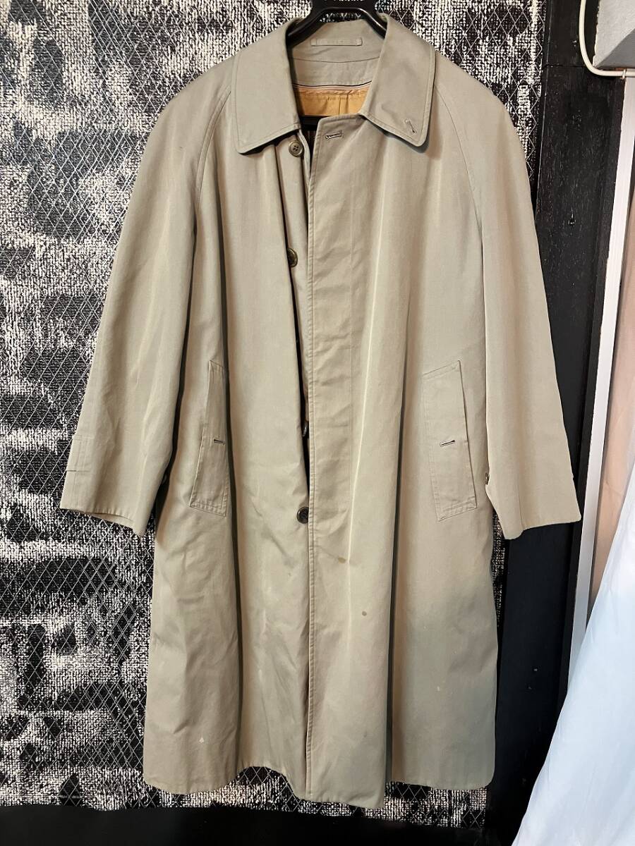 1円 Burberry バーバリー ステンカラー コート トレンチ メンズ レディース ジャンパー ロング 衣類 防寒著 現(xiàn)狀品 保管品 レトロ 