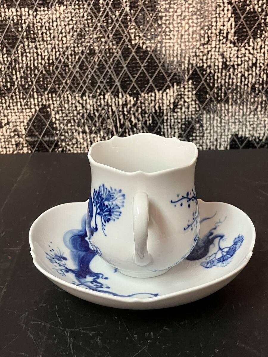 1円 MEISSEN マイセン ブルーオーキッド ティー カップ ソーサー 陶器 コレクション 現(xiàn)狀品 珈琲 コーヒー 紅茶 食器 西洋 美術(shù) 茶器