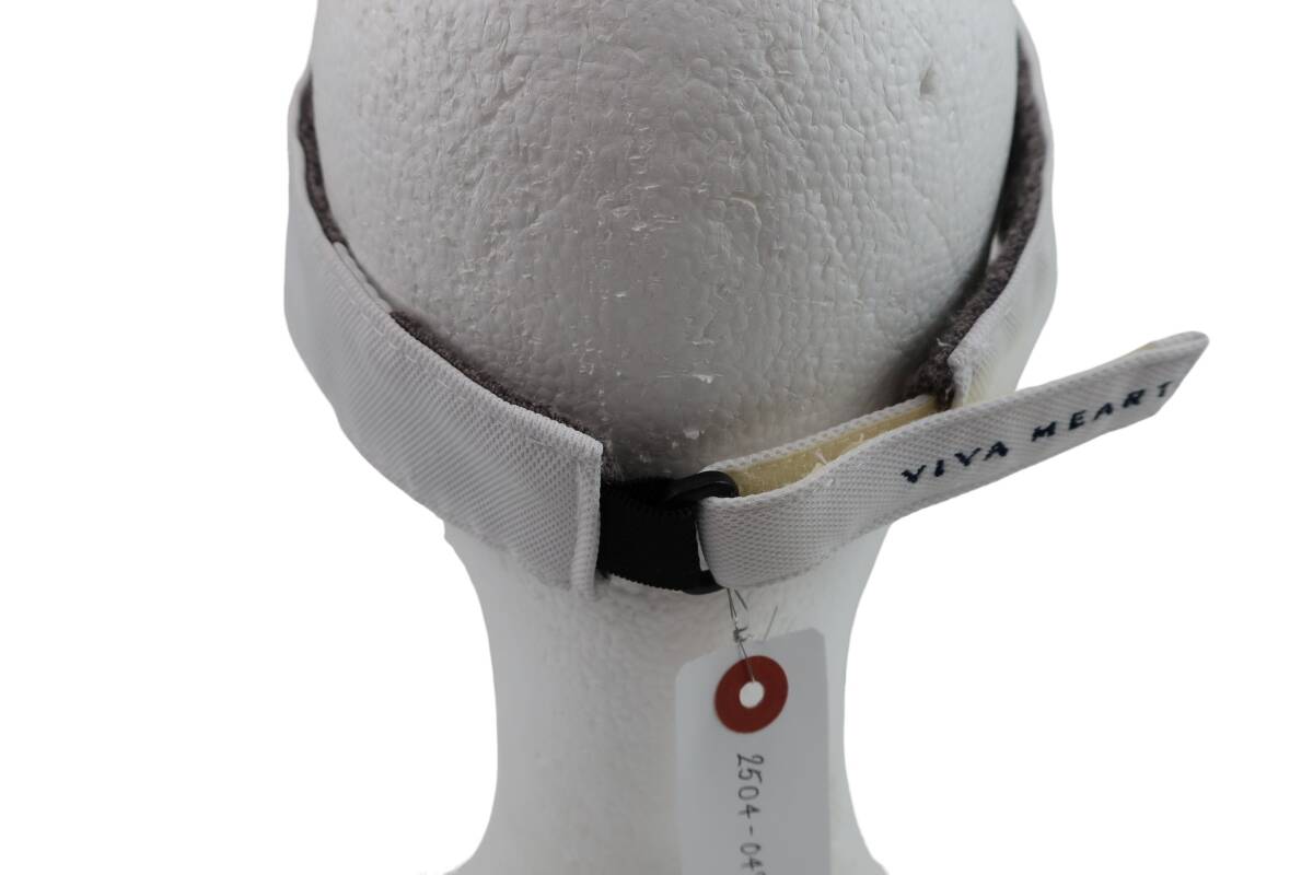 【10%オフ】VIVA HEART(ビバハート) サンバイザー 白 メンズ フリーサイズ ゴルフ用品 2504-0479 中古_画像4