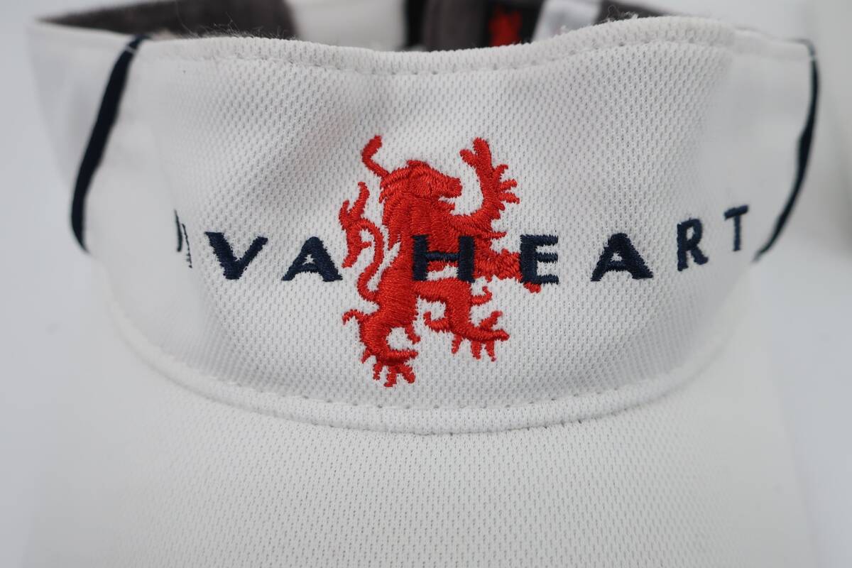 【10%オフ】VIVA HEART(ビバハート) サンバイザー 白 メンズ フリーサイズ ゴルフ用品 2504-0479 中古_画像7