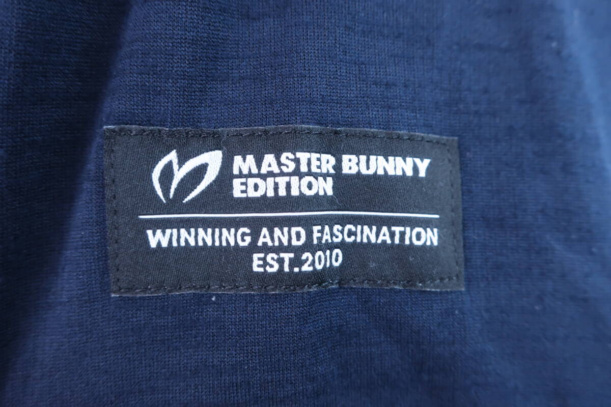 【50%オフ】MASTER BUNNY EDITION(マスターバニーエディション) ハイネックシャツ 紺 レディース ゴルフウェア 2307-0157 中古_画像4