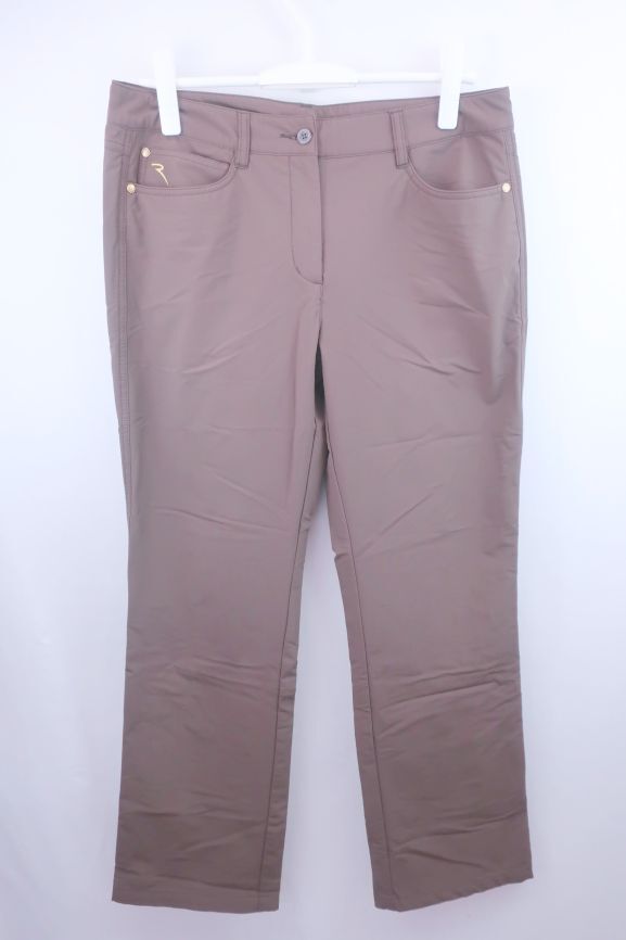 【50%オフ】【美品】CHERVO(シェルボ) パンツ 茶 レディース I48 ゴルフウェア 2212-0269 中古_画像1