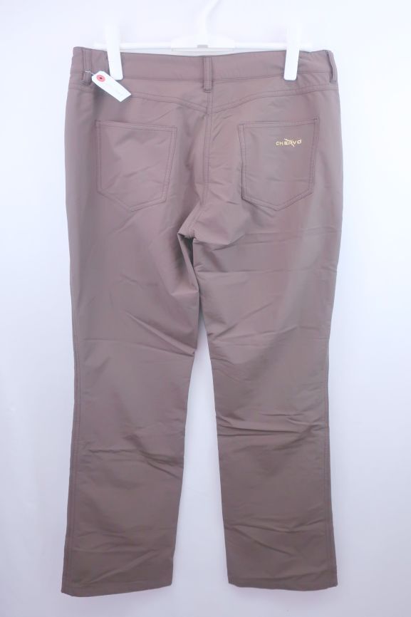 【50%オフ】【美品】CHERVO(シェルボ) パンツ 茶 レディース I48 ゴルフウェア 2212-0269 中古_画像4