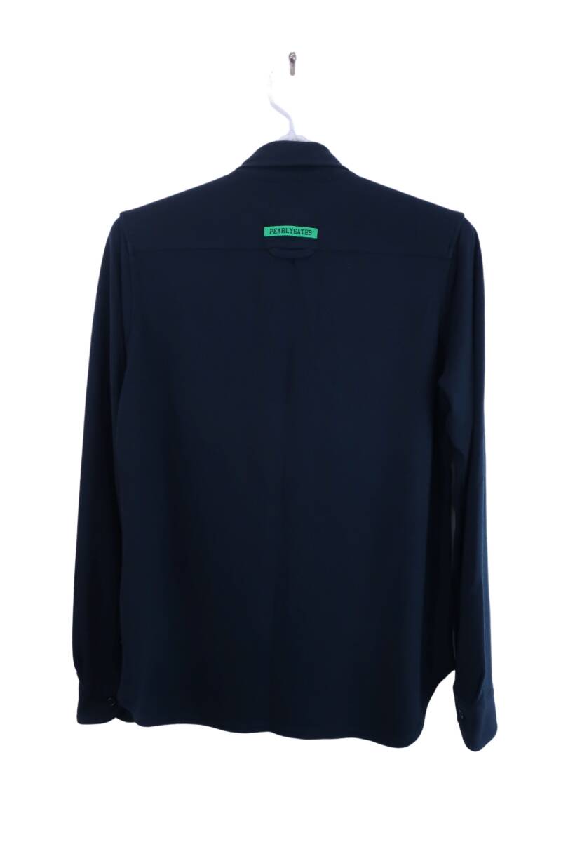 【50%オフ】PEARLY GATES(パーリーゲイツ) 長袖ポロシャツ 黒 レディース 1 055-261138 ゴルフウェア 2312-0086 中古_画像4