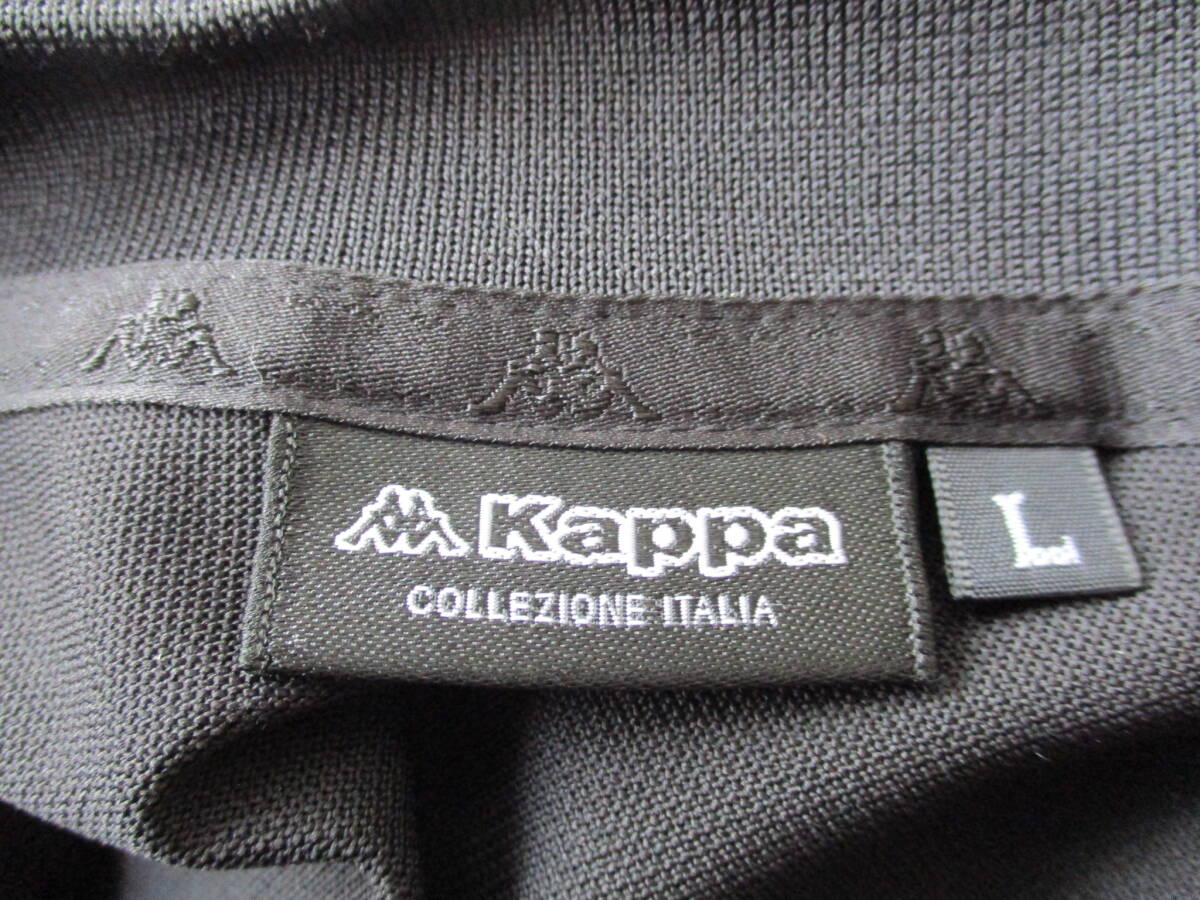【kappa】 イタリア代表／ワッペン刺　 ストレッチ／ラメ?ステッチ　 お灑落シャツ／美フォルム?。畚词褂闷罚? bimg=