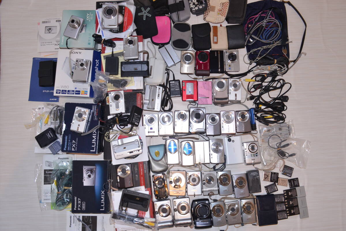 まとめ品 コンパクトデジタルカメラ CANON IXY DIGITAL/powershot/CASIO exilim/fujifilm/olympus/sonyなど