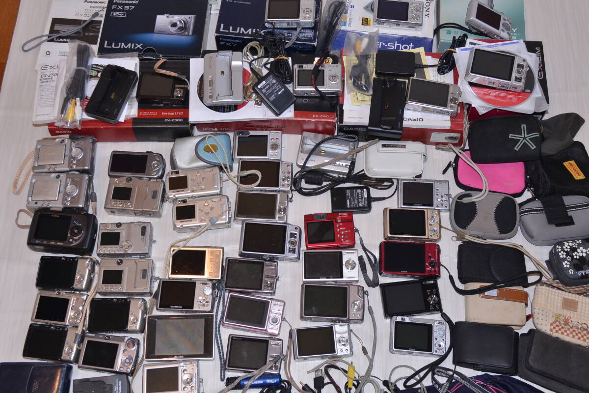 まとめ品 コンパクトデジタルカメラ CANON IXY DIGITAL/powershot/CASIO exilim/fujifilm/olympus/sonyなど