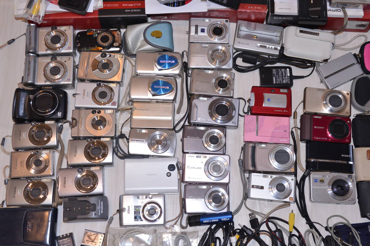 まとめ品 コンパクトデジタルカメラ CANON IXY DIGITAL/powershot/CASIO exilim/fujifilm/olympus/sonyなど