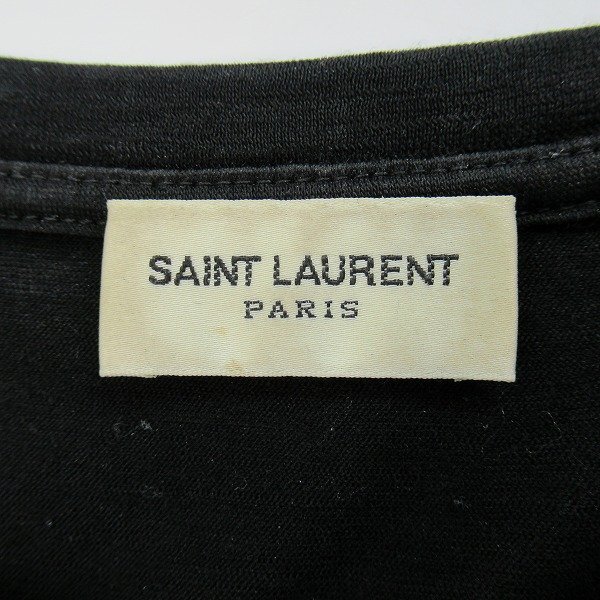 ☆SAINT LAURENT/サンローランパリ Tシャツ 711847 Y36XE ブラック/L /UPK