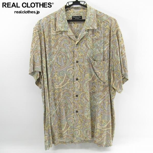 ☆Christian Dior/クリスチャンディオール MONSIEUR 総柄 半袖シャツ /L /UPK
