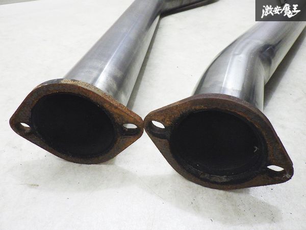 【売り切り！】JZX00 マーク2 チェイサー クレスタ 后期 1JZ-GTE 中間 パイプ ストレート センター マフラー 76φ ドリ車加工用に 棚F-7