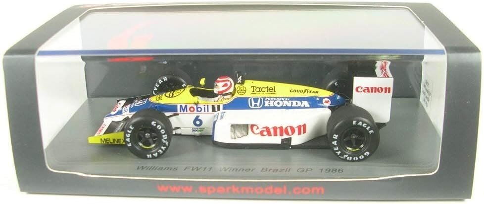 スパーク 1/43 ウィリアムズ FW11 N.マンセル ベルギーGP 1986 スパーク 1/43 ウィリアムズ FW11 N.マンセル ベルギーGP 1986