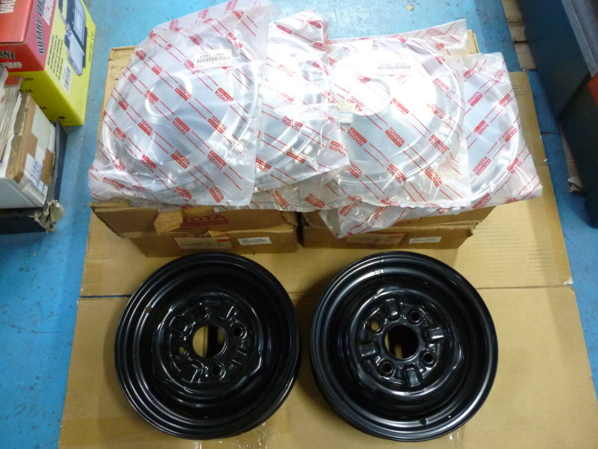 TOYOTA トヨタ スポーツ800 S800 ヨタハチ UP15 パブリカ UP20 箱入り 未使用 純正ホイール ホイールキャップ 4個(gè)セット 12インチ
