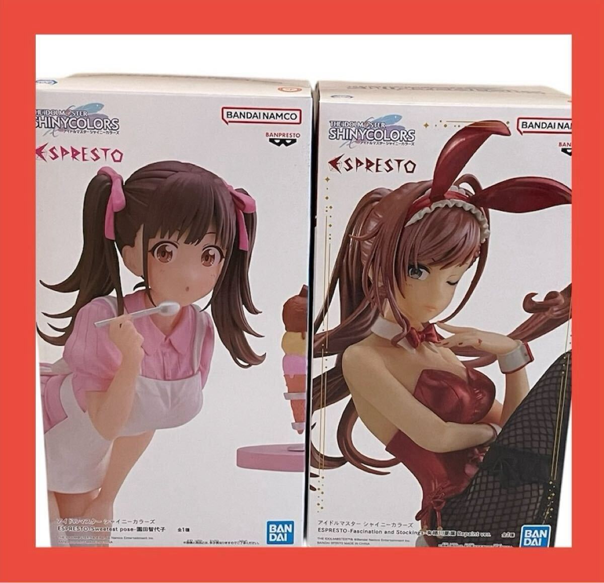 アイドルマスター シャイニーカラーズ フィギュアESPRESTO Sweetest Pose園田智代子 Fascination and Stockings有棲川夏葉 Repaint ver.