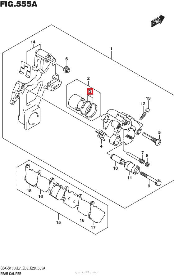 キャリパー ダストシール 1個(gè) 69108-32B00 GSX1100Sカタナ GS650Gカタナ ピストン SUZUKI スズキ純正部品