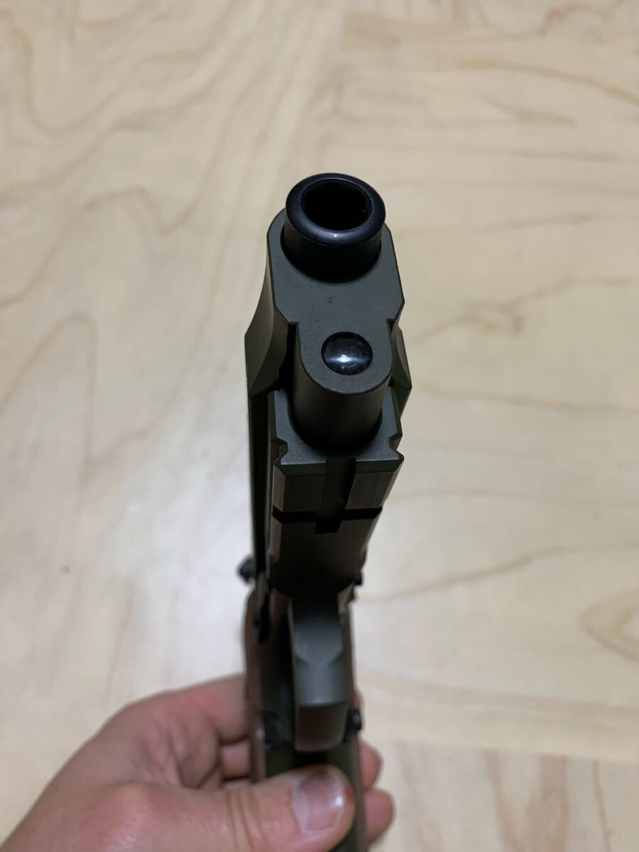 レア物WAウェスタンアームズベレッタM9A1 G10グリップ　オリーブ色 レア物WAウェスタンアームズベレッタM9A1 G10グリップ オリーブ色