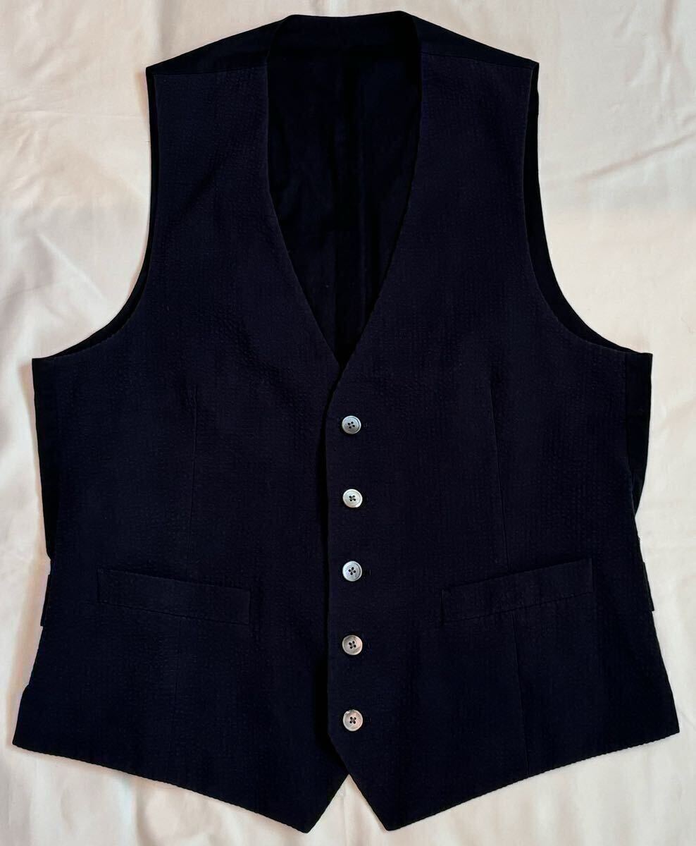 m*a様 ラルディーニ　lardini ベスト　ジレ　46 ネイビー LARDINI 近年モデル ラルディーニ サイズ 46 S～M ジレ ベスト