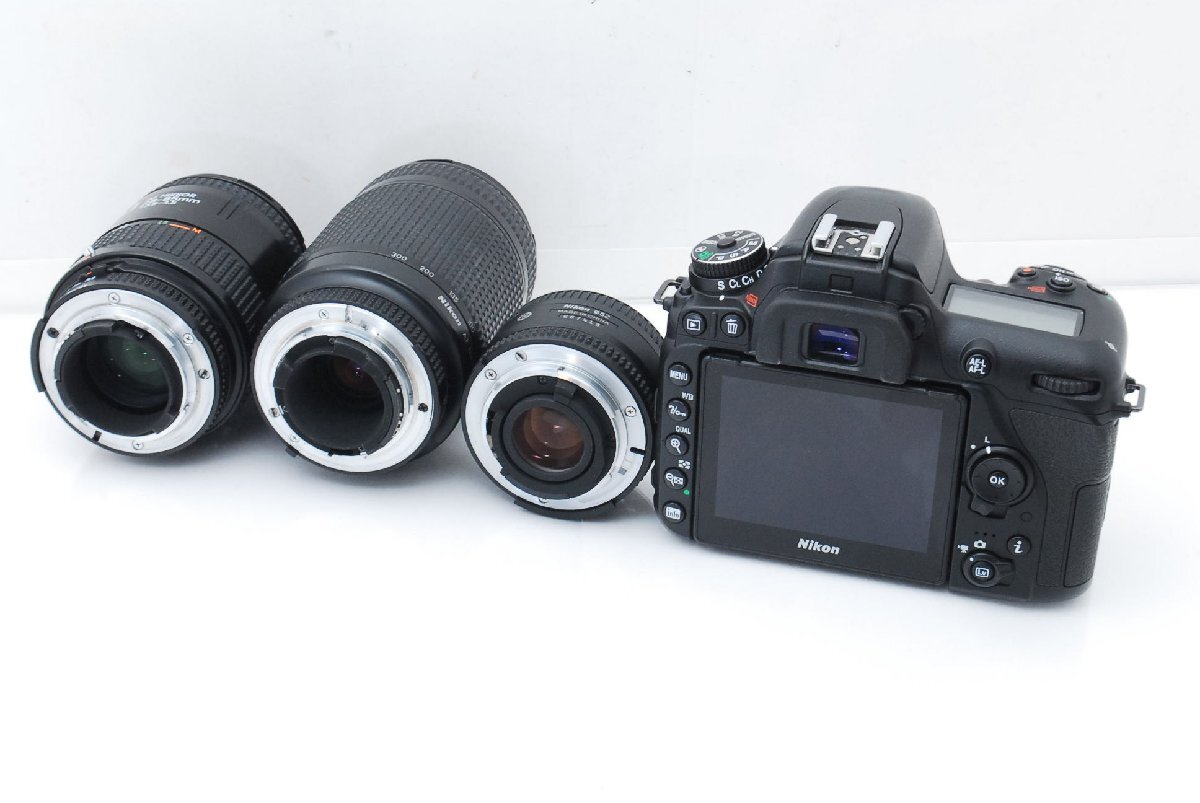 【極美品】Nikon ニコン D7500 トリプルレンズキット 32GBSDカード付き ショット數(shù)5972回