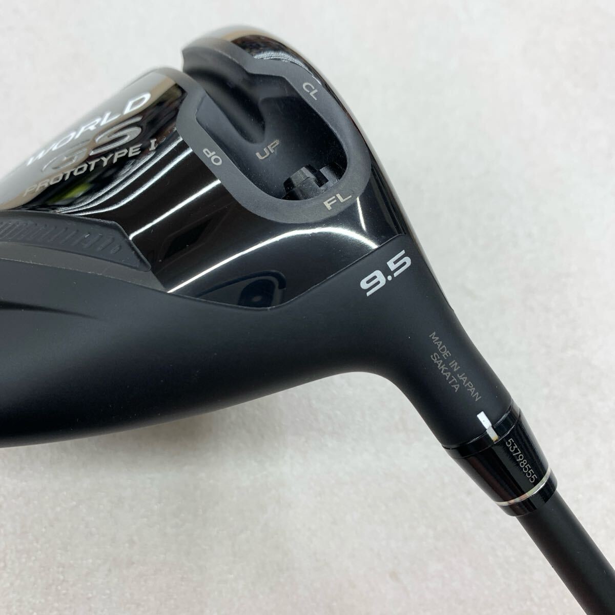 即決■1W / ホンマゴルフ　TOUR WORLD GS PROTOTYPE Ⅰ　VUZARD FZ-5　9.5度　フレックスS　右　カバー有.レンチ無(wú)