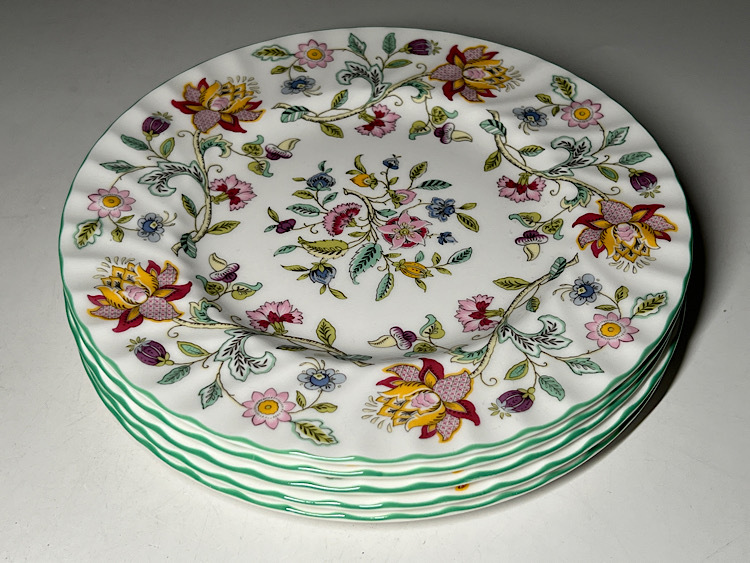 【瑞】ミントン MINTON ハドンホール プレート５枚　徑：２０．２ｃｍ