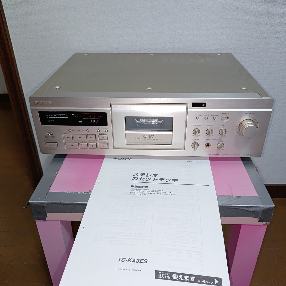 SONY ソニー カセットデッキ TC-KA3ES 3ヘッド 動(dòng)作品 取説付き