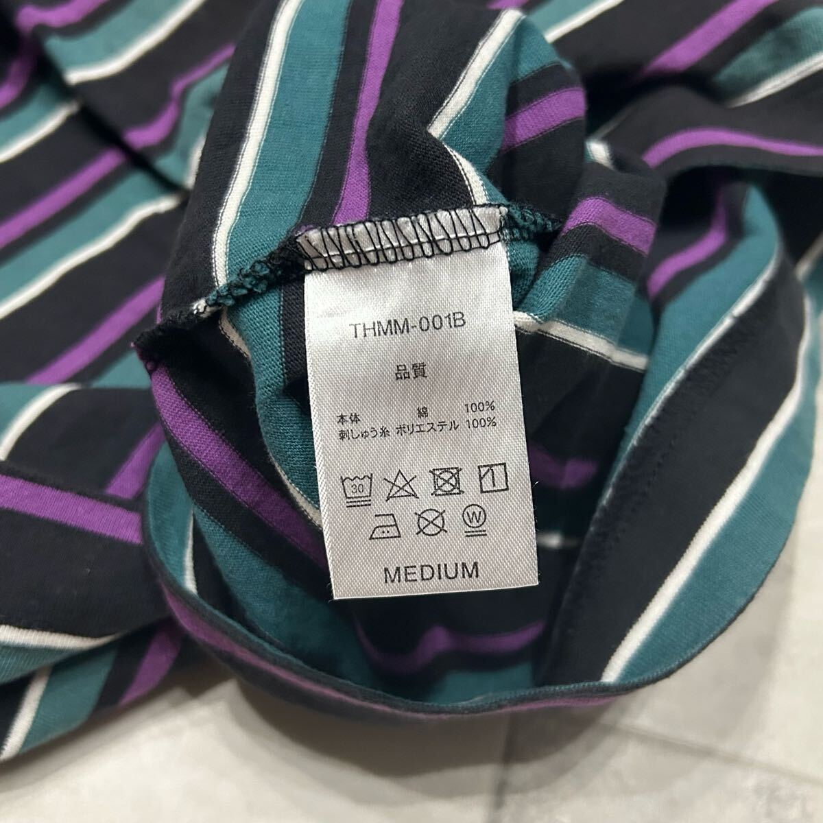 THRASHER MAGAZINE スラッシャー San Francisco ボーダー ロゴ 刺繍 半袖Tシャツ_画像7