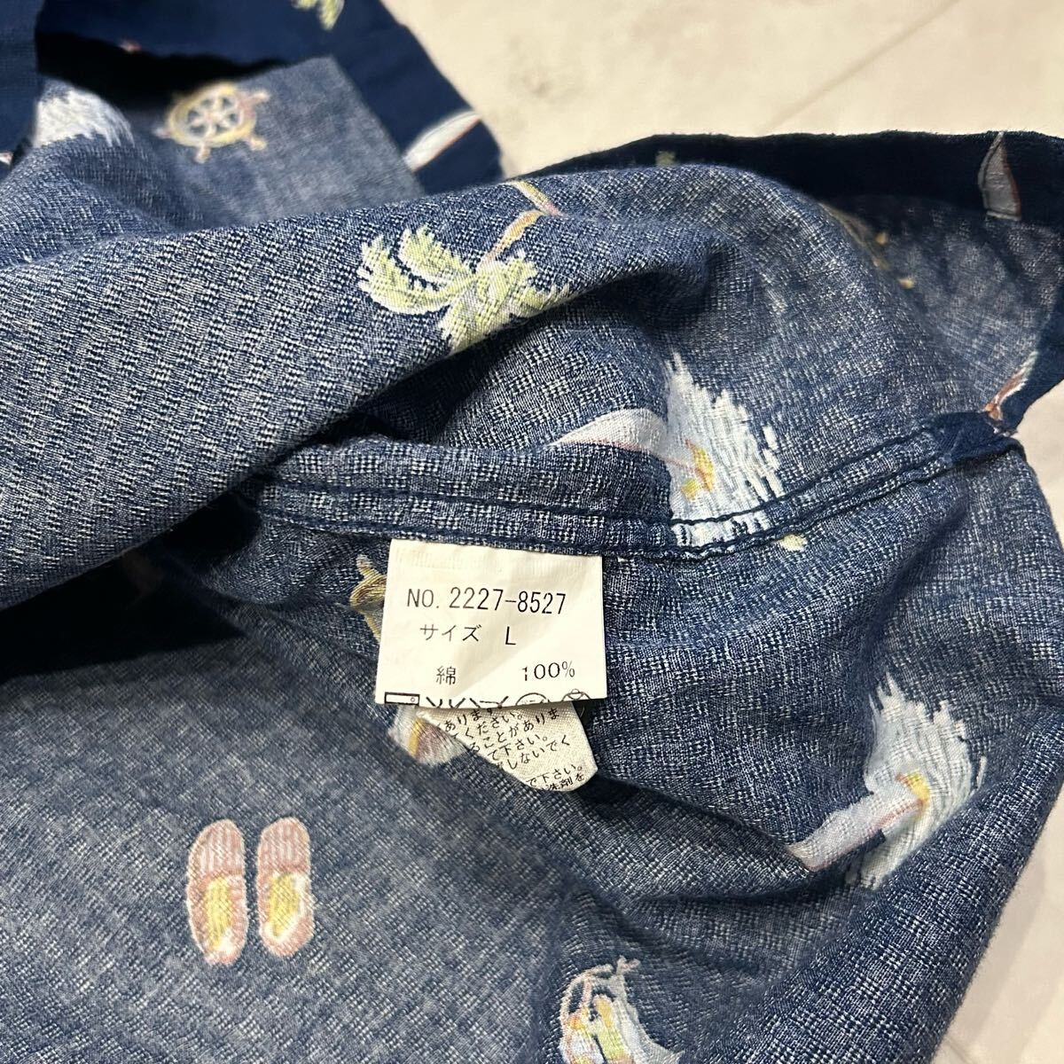 90s ラルフローレン CHAPS 熱帯魚　オープンカラーシャツ 90s CHAPS RALPH LAUREN ラルフローレン 開襟 オープンカラー