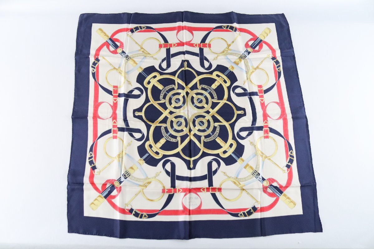 【2點(diǎn)】HERMES エルメス Eperon d‘or COSMOS カレ90 SILK 100% シルク スカーフ ファッション小物 レディース 1831-YN