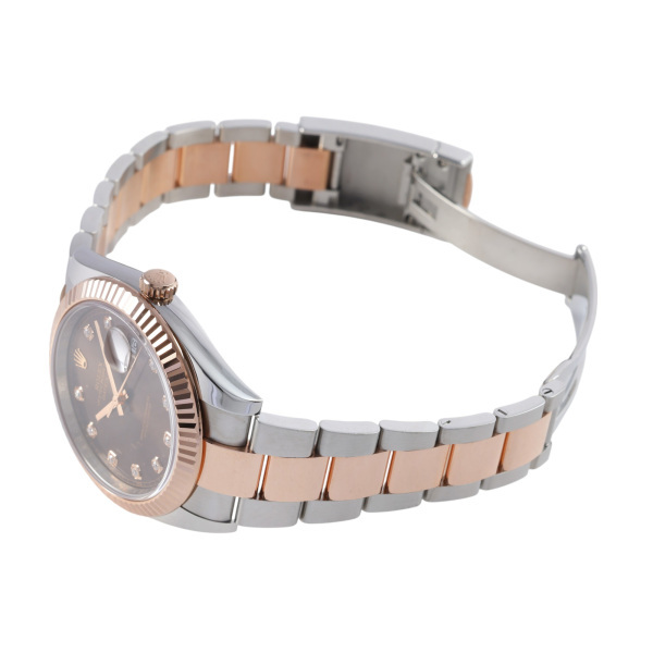 ロレックス ROLEX デイトジャスト 41 126331G チョコレート文字盤 中古 腕時(shí)計(jì) メンズ