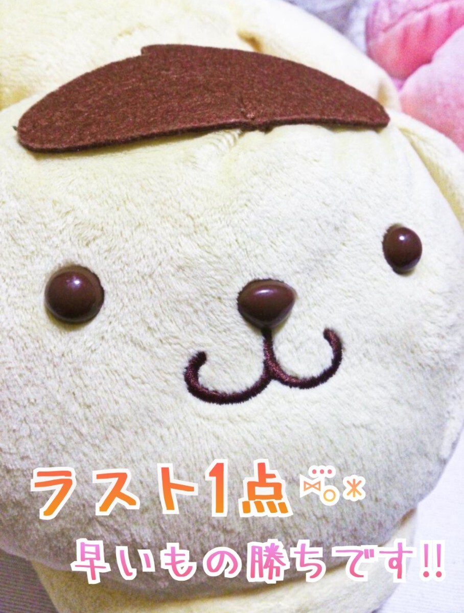 レア希少サンリオポムポムプリン非売品プライズぬいぐるみ猫着ぐるみ