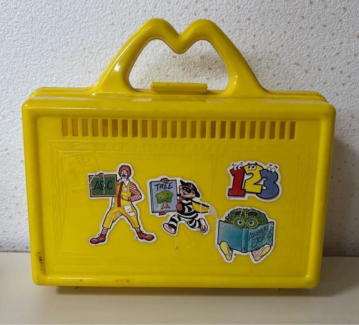 マクドナルド 1985年 地域限定配布 ランチボックス 黃色 當(dāng)時物 昭和レトロ ハッピーセット