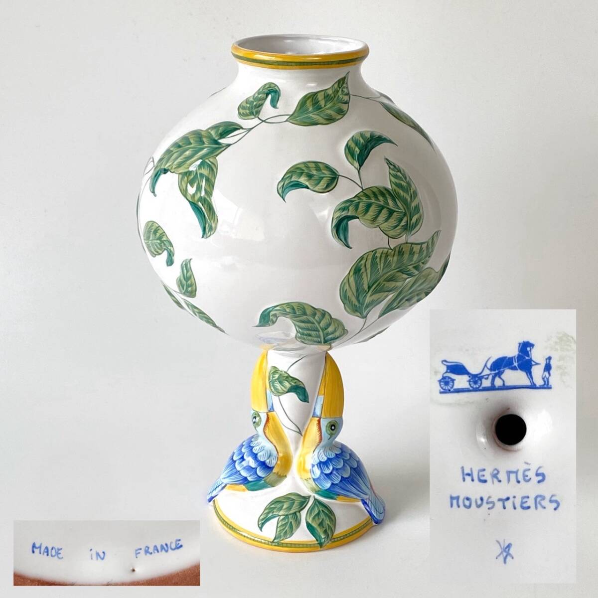 エルメス HERMES 花瓶 Yahoo!オークション - 希少 エルメス HERMES トゥカン Toucans