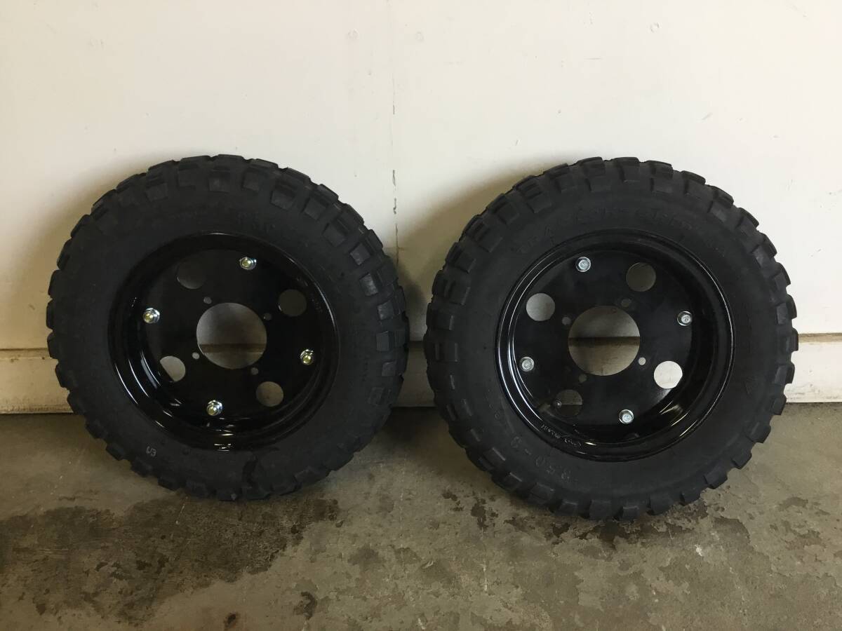 △ v 岐阜発/ バイク用/ タイヤホイール2本セット/ モンキー/ ゴリラ/ 3.50-8/ AB27/現(xiàn)狀品/ R7.5/20 △