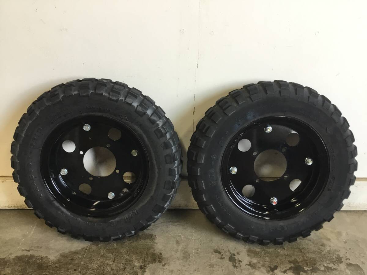 △ v 岐阜発/ バイク用/ タイヤホイール2本セット/ モンキー/ ゴリラ/ 3.50-8/ AB27/現(xiàn)狀品/ R7.5/20 △