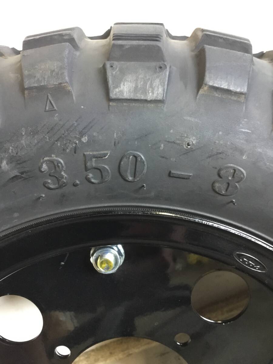 △ v 岐阜発/ バイク用/ タイヤホイール2本セット/ モンキー/ ゴリラ/ 3.50-8/ AB27/現(xiàn)狀品/ R7.5/20 △